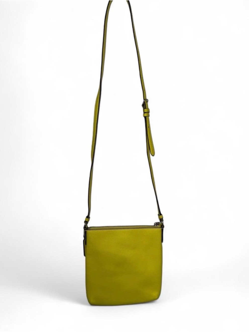 Coach Chartreuse Leather Crossbody Bag - Coach - Picture 3 of 5